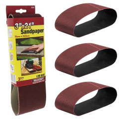 Milescraft Set 3 Lija Banda 75x533 Grano 120 Primera Calidad
