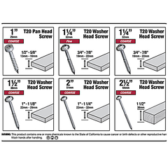 Milescraft Kit Tornillos Torx 700 Unidades 6 Medidas + 2 Puntas Torx - comprar online