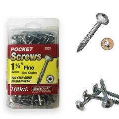 Milescraft Tornillos Torx (Fine) 1 1/4 Pulgadas (32mm) x100 Unidades