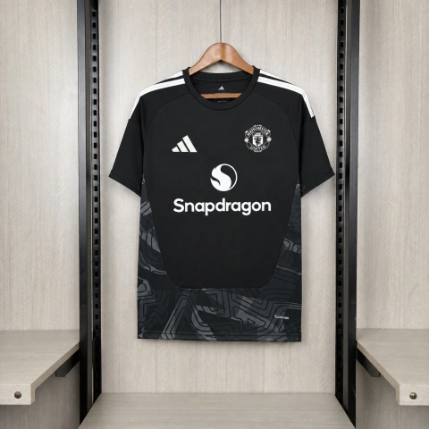 Camisa Manchester United Goleiro 26/27- Torcedor Masculina Preta