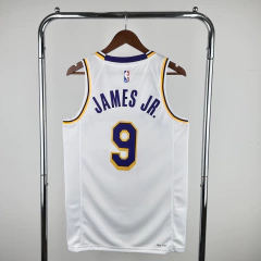Camiseta Regata Los Angeles Lakers Branca Com Detalhes Azul e Amarelo - Masculina - buy online