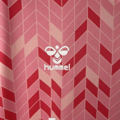 Camisa Tenerife III 23/24 - Torcedor Hummel Masculina - Rosa com detalhes em branco - Skull Sports