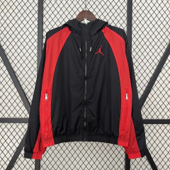 Jaqueta Corta-Vento Air Jordan Preta e Vermelha