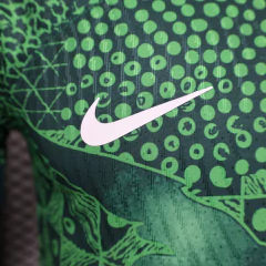 Camisa Nigéria I 23/24 - Jogador Nike Masculina - Verde com detalhes em branco en internet