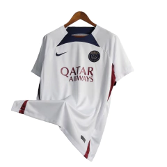 Imagen de Camisa Paris Saint-Germain Treino 23/24 - Torcedor Nike Masculina - Branca com detalhes em azul e vermelho