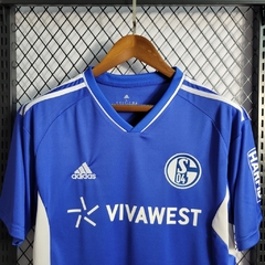Camisa Schalke 04 Home 22/23 Torcedor Umbro Masculina - Azul Royal na internet