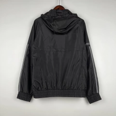 Jaqueta Corta-Vento Adidas Preta e Cinza - comprar online