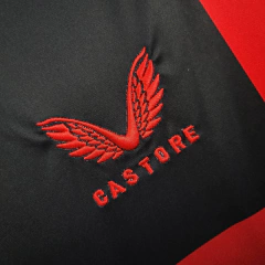 Camisa Bayern Leverkusen I 24/25 - Torcedor Castore Masculina - Preta com detalhes em vermelho - Skull Sports