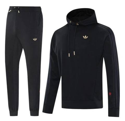 Conjunto Adidas Trefoil - Preto