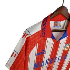 Camisa Atlético de Madrid Retrô 1995/1996 Branca e Vermelha - Puma - Skull Sports