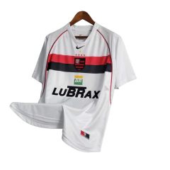 Camisa Flamengo II Retrô 2001 Torcedor Masculina - Branca com detalhes em vermelho e preto - comprar online