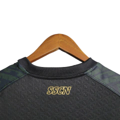 Camisa Napoli II 23/24 - Torcedor EA7 Masculina - Preta com detalhes em verde on internet