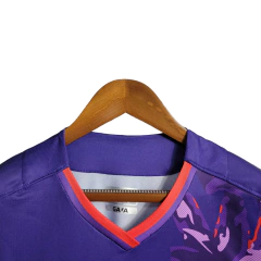 Camisa Fiorentina III 23/24 - Torcedor Kappa Masculina - Roxa com detalhes em vermelho e branco