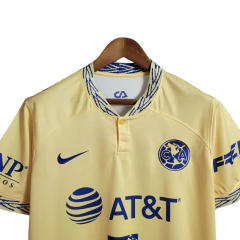 Camisa América do México I 22/23 - Torcedor Nike Masculina - Amarela com detalhes em azul - Skull Sports