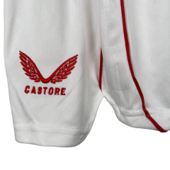 Kit Infantil Sevilla I Castore 23/24 - Branco com detalhes em vermelho - Skull Sports