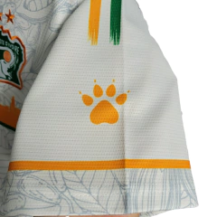 Camisa Seleção Costa do Marfim Edição Especial 22/23 - Torcedor Kelme Masculina - Branca com detalhes em laranja e verde en internet