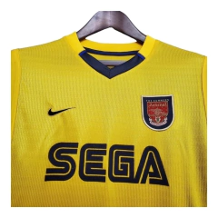 Camisa Retrô Arsenal II 99/00 - Masculina Nike - Amarela com detalhes em azul en internet