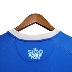 Camisa Goiás I 24/25 - Torcedor Volt Masculina - Azul com listras brancas