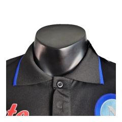 Image of Camisa Napoli Treino 23/24 polo - Jogador EA7 Masculina - Preta