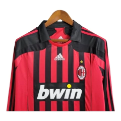Camisa Retrô AC Milan I 2007/2008 manga longa - Masculina Adidas - Vermelha e preta on internet