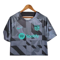 Camisa Treino Barcelona 23/24 - Torcedor Nike Masculina - Cinza com detalhes em preto en internet