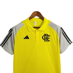 Camisa Flamengo Treino 24/25 - Torcedor Adidas Masculina - Amarela com detalhes em preto e cinza on internet