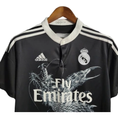 Camisa Retrô Real Madrid 2014 - Masculina Adidas - Preta com detalhes em branco on internet