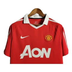 Camisa Retrô Manchester United 10/11 - Masculina Nike - Vermelha com detalhes em branco en internet