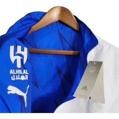 Jaqueta Corta-Vento Al-Hilal 23/24 dupla face - Masculina Puma - Azul e branca - loja online