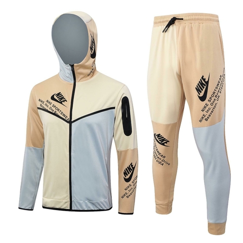 Conjunto Nike Sportswear Cinza Bege