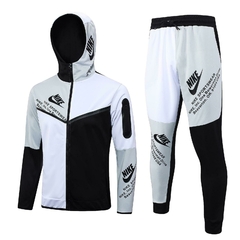 Conjunto Nike Sportswear Cinza Preto e Branco
