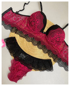 Lingerie Cropped Wine - comprar online