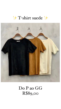 T-shirt suede na internet