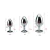 Kit 3 Steel Anal Plugs - tienda online