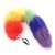 Steel Plug Fox Tail Rainbow