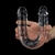 Flawless Clear Double Dildo 12'' - Sex Shop | EXTASY Argentina