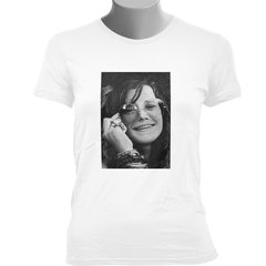 CAMISETA BABY LOOK DA JANIS JOPLIN: IMAGEM GRANDE - comprar online