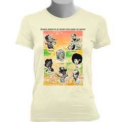 CAMISETA BABY LOOK QUANDO DEREM VEZ AO MORRO - comprar online