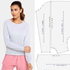 Molde blusa pijama