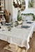 Mantel de Tusor con puntilla Helena - Gris