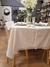 Mantel de tusor con puntilla Helena - Natural - comprar online