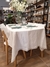 mantel tusor con puntilla