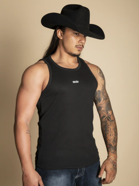 Regata Malha Canelada Top Tank