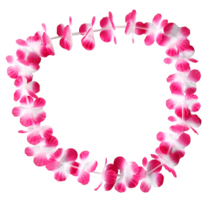 Collar Hawaii Hula Flores Rosa