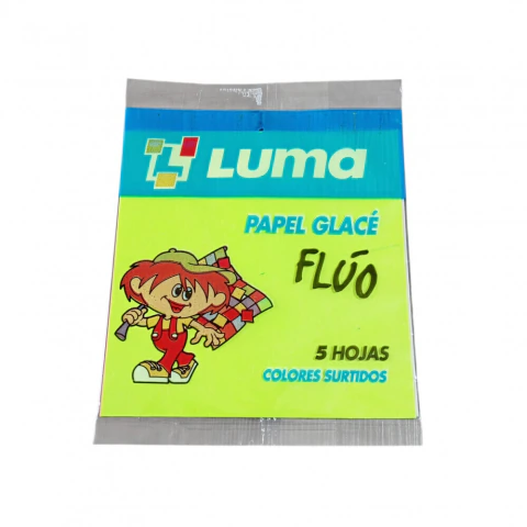 Papel Luma Glase FLUO x 10u. 10x10