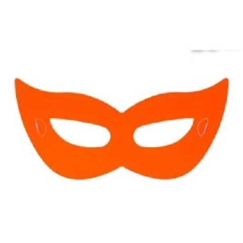 Antifaz neon fluo naranja para fiestas y disfraces