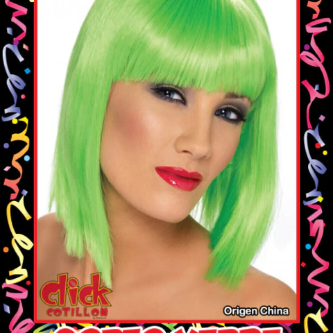 Peluca Corto Verde