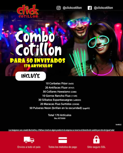 Kit Carioca 50 Invitados 170 Artículos - comprar online