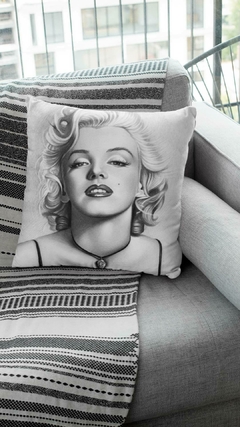 Almohadón Marilyn Monroe Dibujo a Lápiz