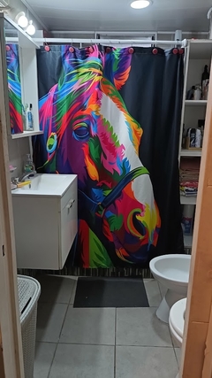 Cortina de Baño Horse Estilo Pop Art - comprar online